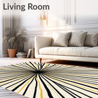 Radial Stripe Sunburst Rug