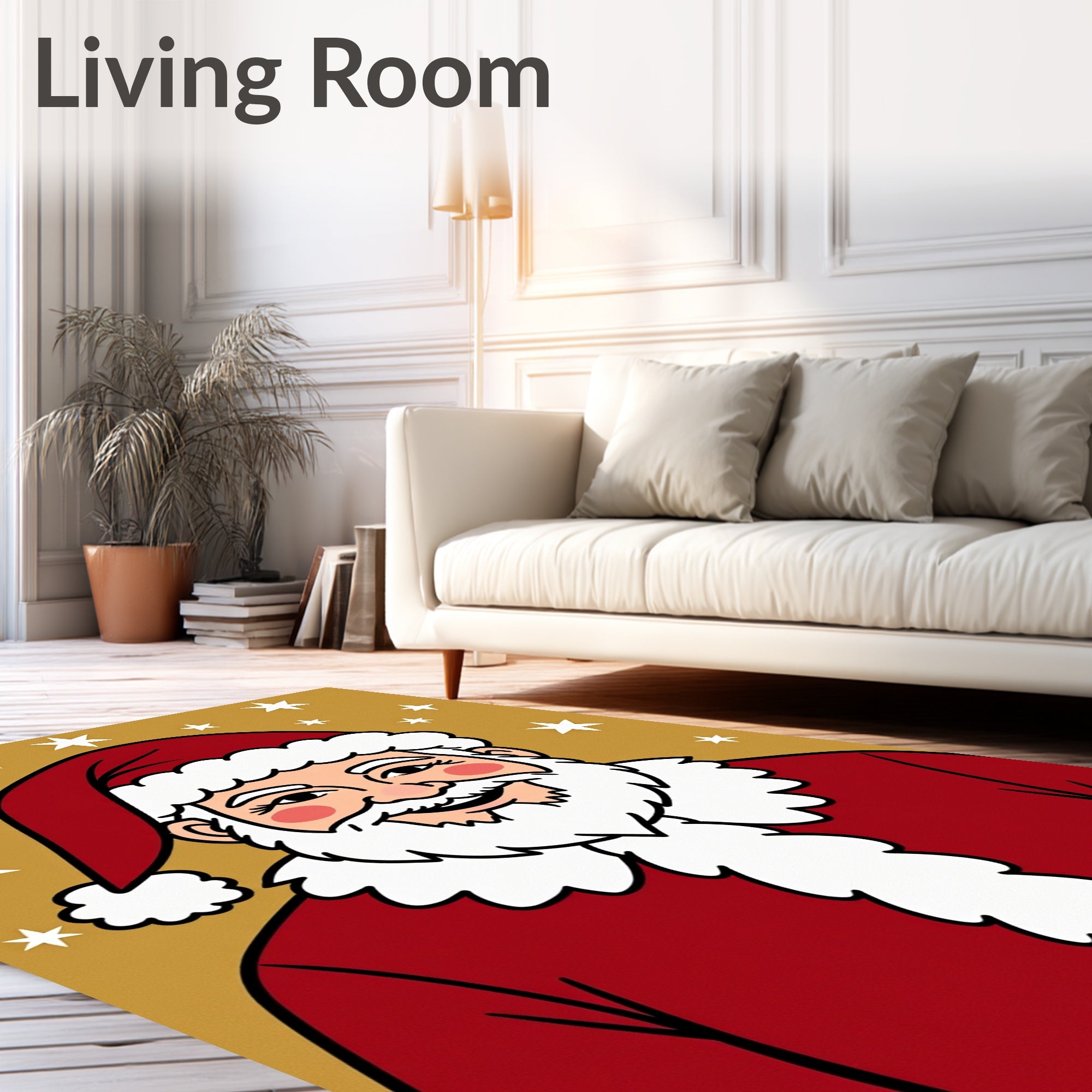 Merry Santa Stars Rug