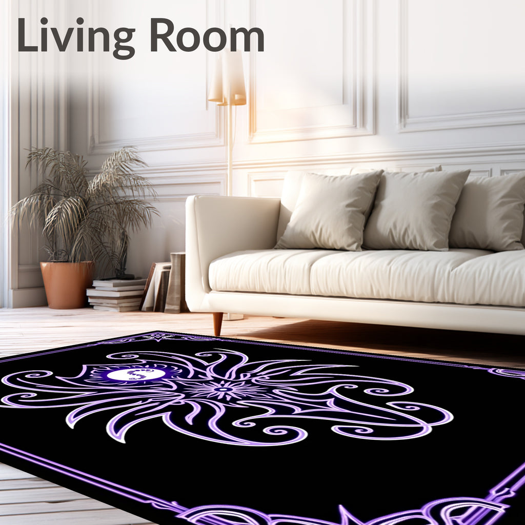 Mystic Violet Ornamental Creature Rug