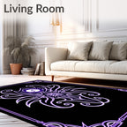 Mystic Violet Ornamental Creature Rug