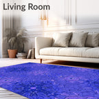 Violet Mandala Bloom Repeating Rug