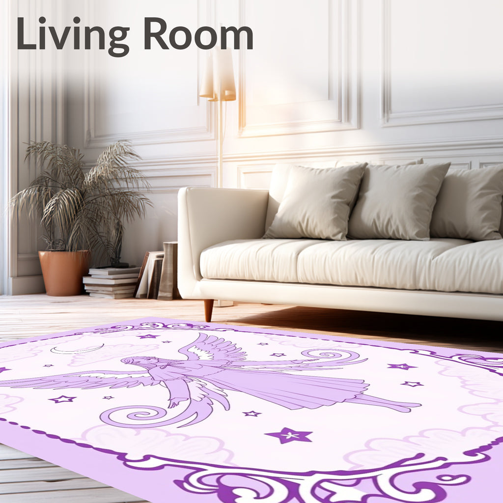Lavender Angelic Celestial Dream Rug
