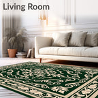Classic Emerald Floral Archway Rug