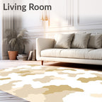 Earthy Camouflage Soft Shapes Rug