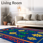 Festive Green Christmas Tree Collection Rug
