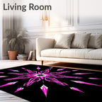 Vibrant Pink Starburst Bloom Rug