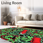 Red Truck Holly Berry Garden Rug