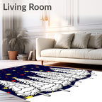 Night Sky Starry Forest Rug
