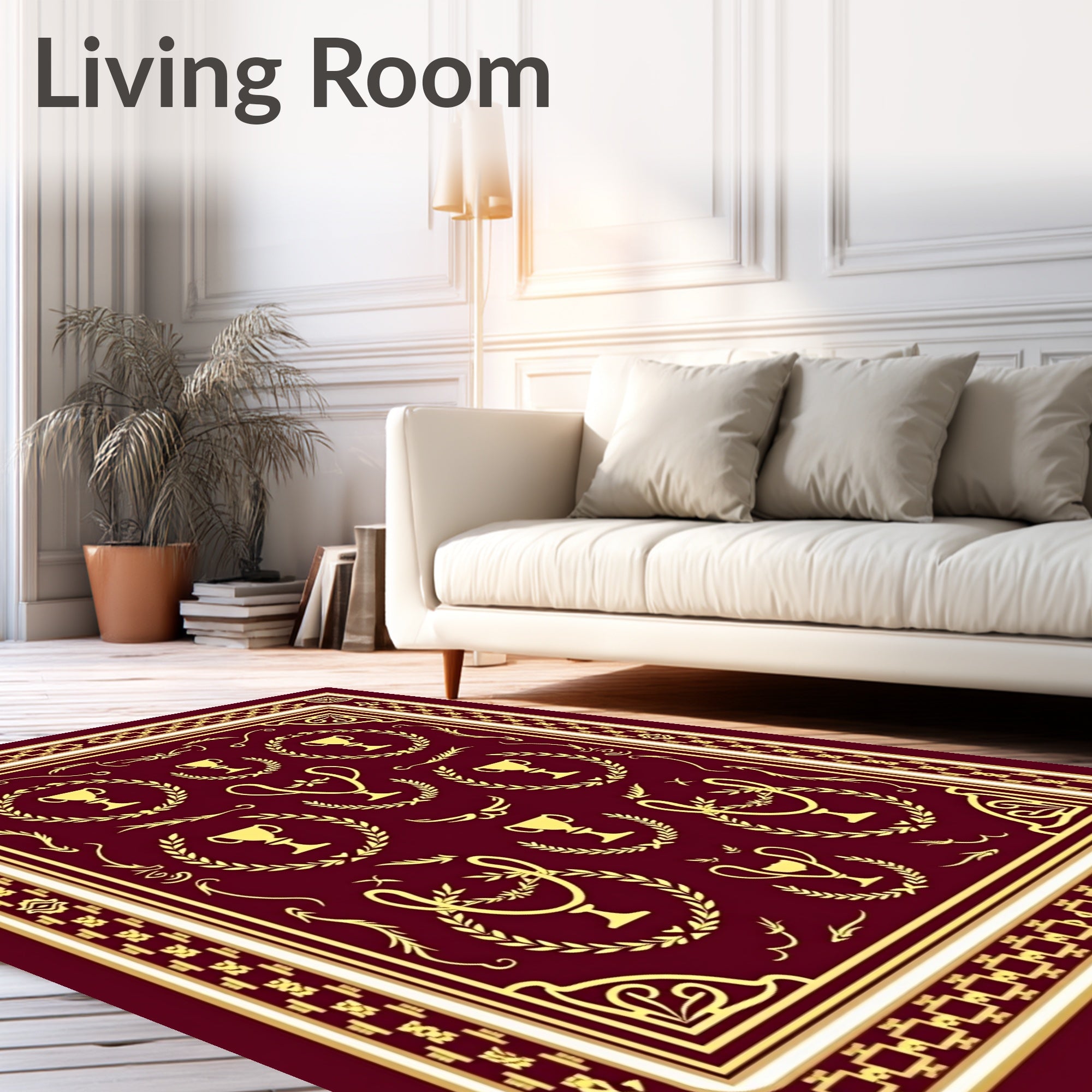 Regal Gold Trophy Laurel Border Rug