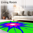 Vibrant Starburst Radiant Abstract Rug