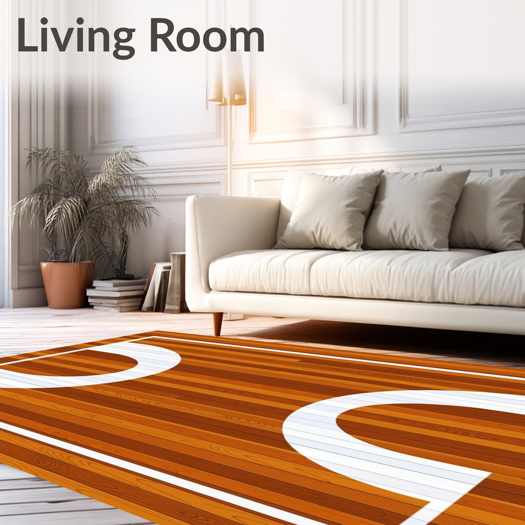 Wooden Court Arches Rug
