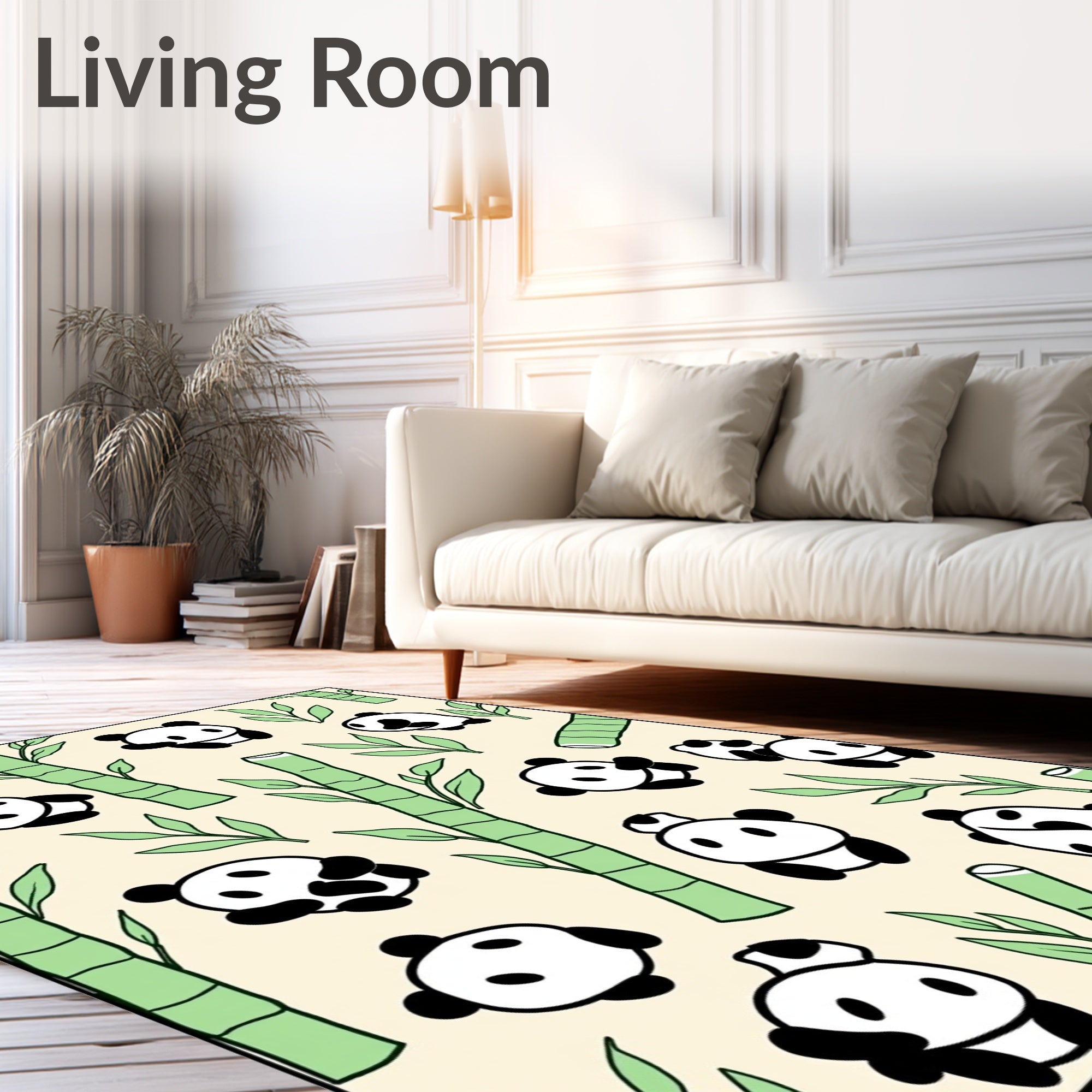 Playful Panda Bamboo Grove Rug