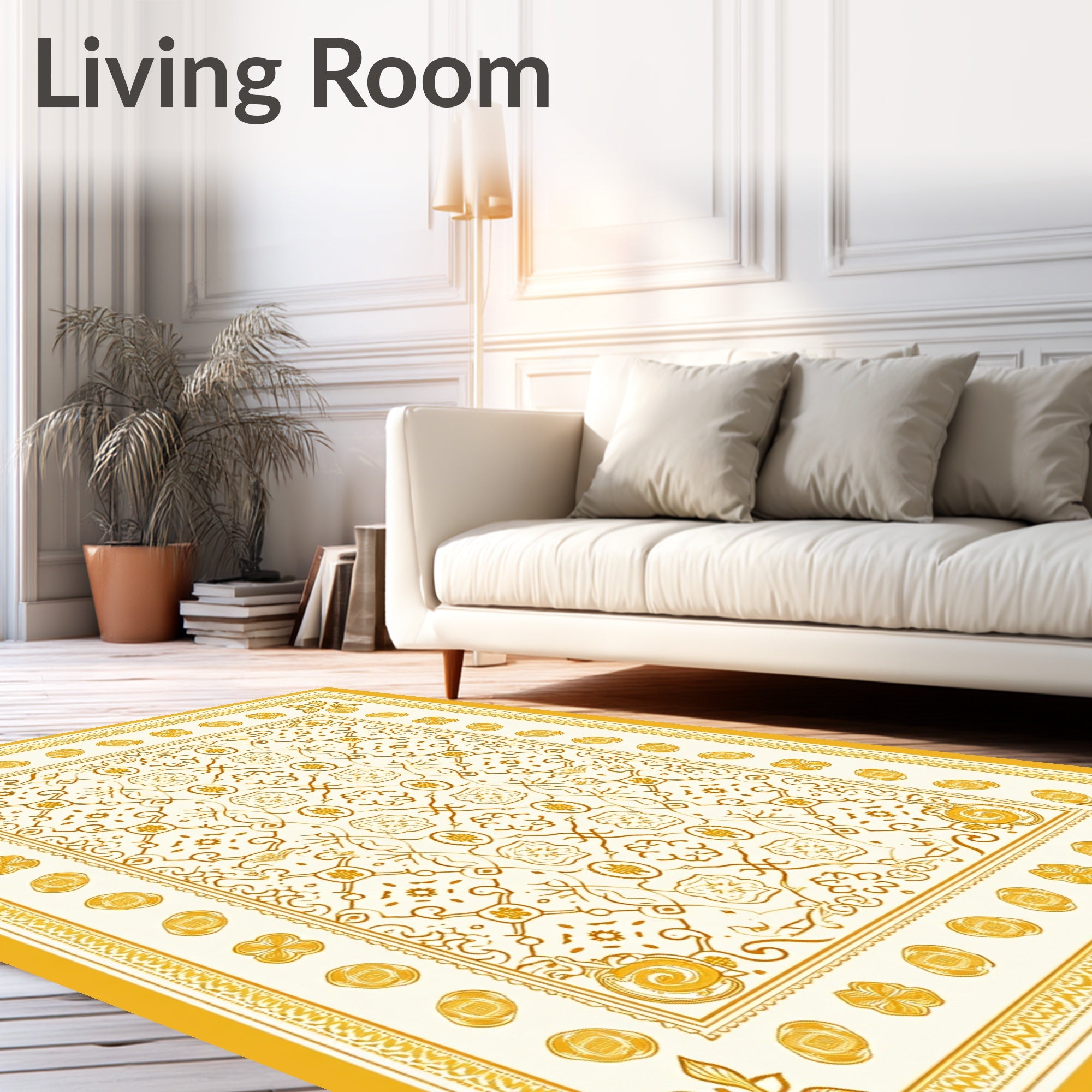 Golden Medallion Jubilee Garden Rug