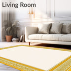Regal Gold Ornate Border Rug