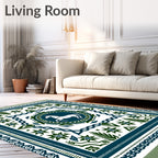 White Horse Native American Inspired Rug