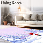 Whimsical Santa Winter Wonderland Rug