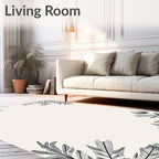 Elegant Pine Needle Ornament Arrangement Rug