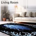Ethereal Ice Queen Celestial Frame Rug