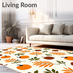 Autumn Pumpkin Leaf Medley Rug
