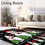 Charming Snowman Forest Wonderland Rug