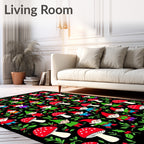 Whimsical Gnomes Mushroom Forest Collection Rug