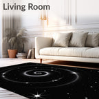 Cosmic Spiral Starry Night Rug