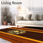 Golden Trophy Laurel Wreath Rug