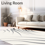 Modern Gray Gradient Wave Rug