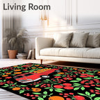 Red Truck Harvest Organic Fruit Rug