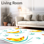 Whimsical Yellow Bird Hammock Rug