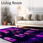 Haunted Gothic Mansion Ghost Scene Rug