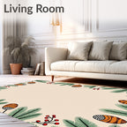 Winter Pine Branch Berry Accents Rug