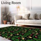 Verdant Forest Berry Blossom Rug