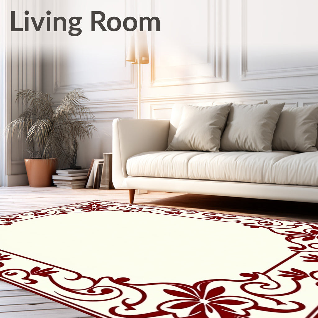 Rich Blossom Swirl Display Rug