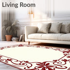 Rich Blossom Swirl Display Rug