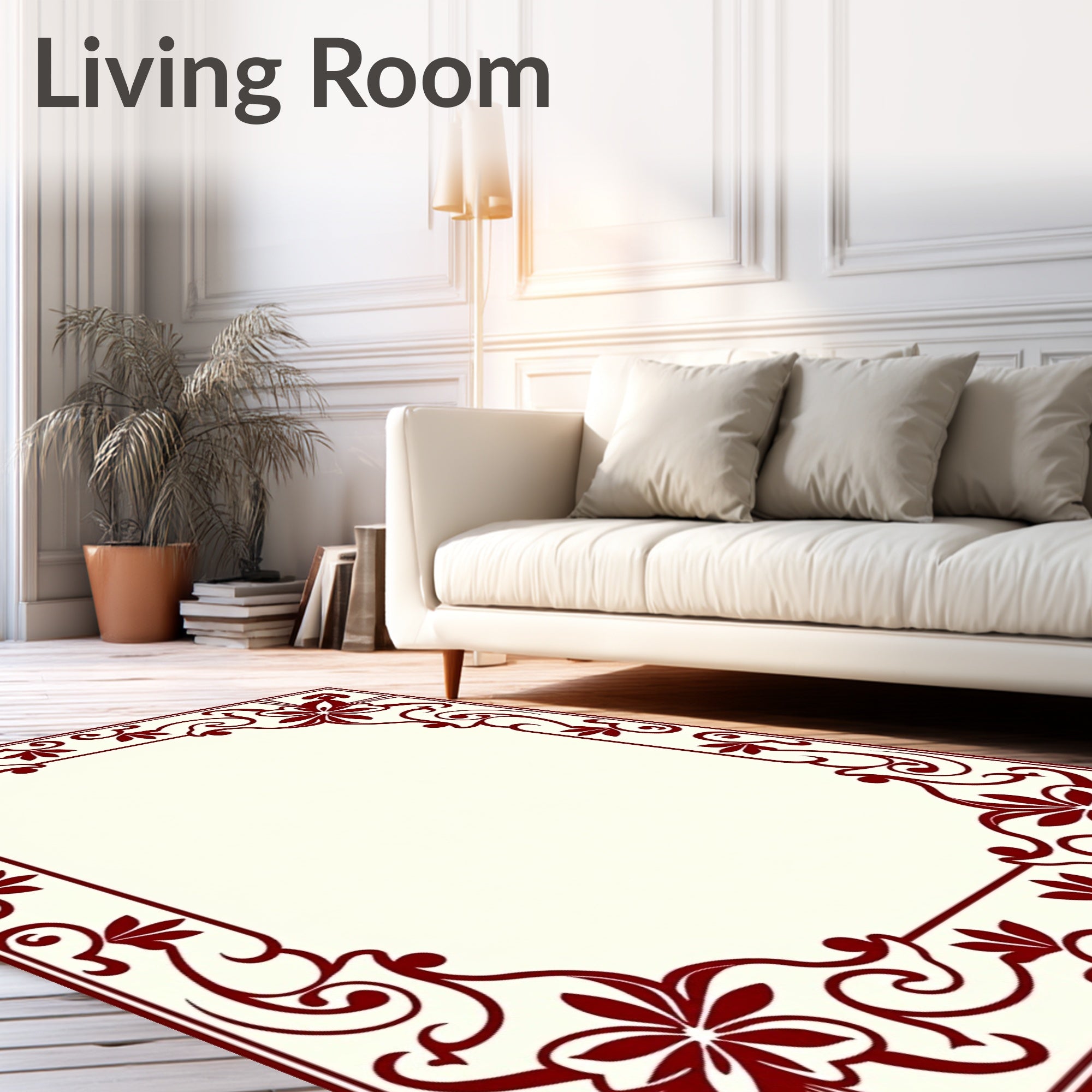 Rich Blossom Swirl Display Rug