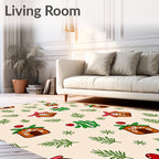 Gingerbread House Holiday Forest Whimsy Rug