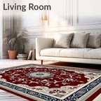 Ornate Medallion Floral Vines Rug