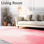 Soft Pink Cloud Wash Rug