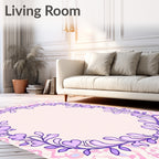 Pastel Heart Vine Garland Rug