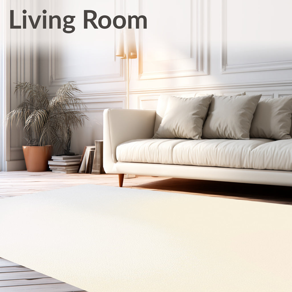 Soft Gradient Ivory And Peach Rug