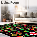 Festive Elves Joyful Christmas Gifts Rug