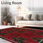 Christmas Holly Berry Vine Rug