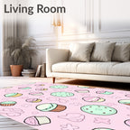 Pastel Cupcake Scatter Cute Rug