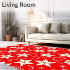 Christmas Star Candy Cane Wonderland Rug