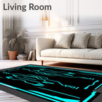 Cybernetic Circuit Board Graphic Rug