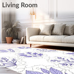 Orchid Purple Botanical Garden Rug