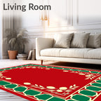 Crimson Garden Border Fruit and Leaf Rug