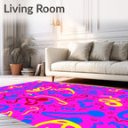 Funky Swirls And Notes Rug