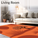 Earth Tone Savanna Tree Landscape Rug